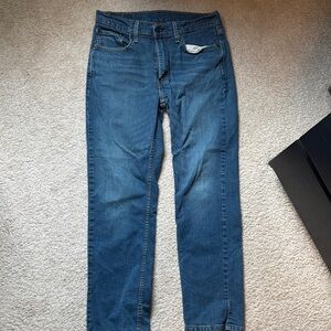 Levi's Men's Straight Fit Blue Jeans